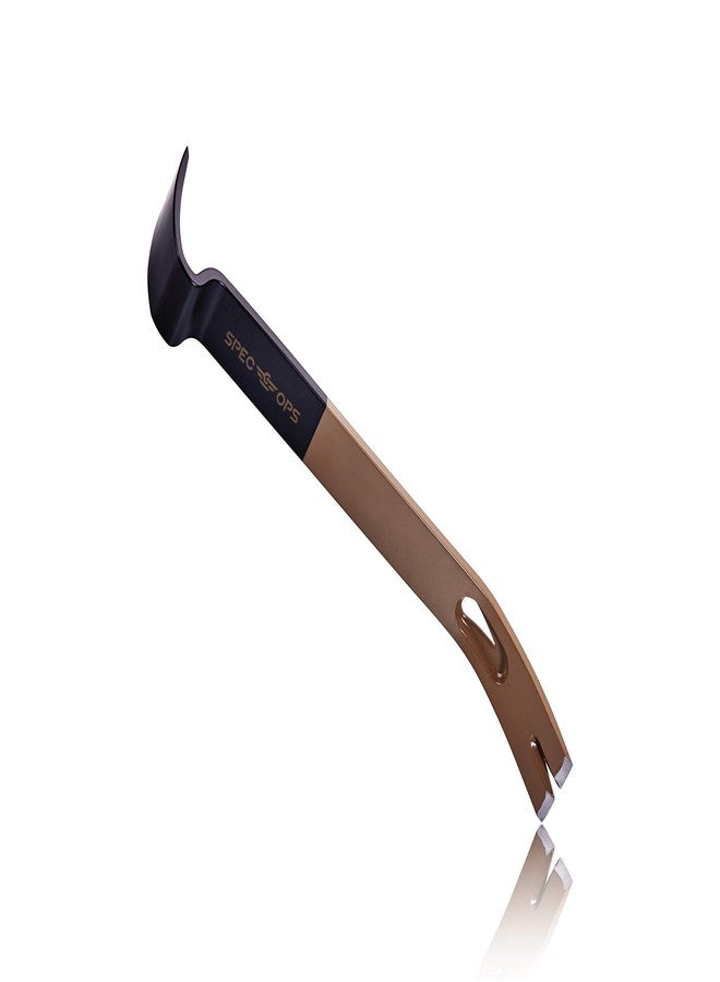 Spec-Ops Spec Ops Tools 15" Flat Pry Bar Crowbar, Curved Rocker Head, Teardrop Nail Puller, High-Carbon Steel - Image 1