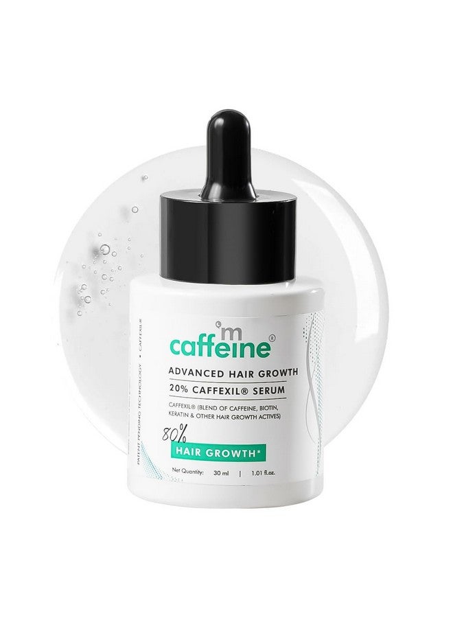MCaffeine mcaffeine Hair Serum With 20% Caffexil Advanced,Biotin,Keratin & Rosemary|80% Hair Growth,Increase Hair Density & Controls Hair Fall|Nourishes Hair Roots|Hair Growth Serum For Women&Men - 30 Ml,190G  - Image 1