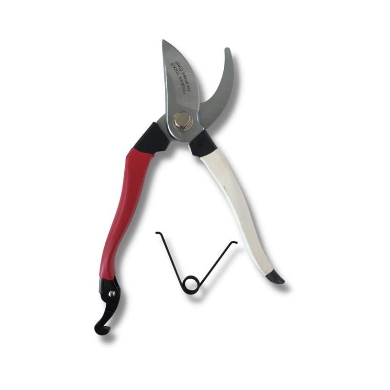 Phoenix Tools Professional Grade Hand Prunner Japanese Steel Red/White - Image 4