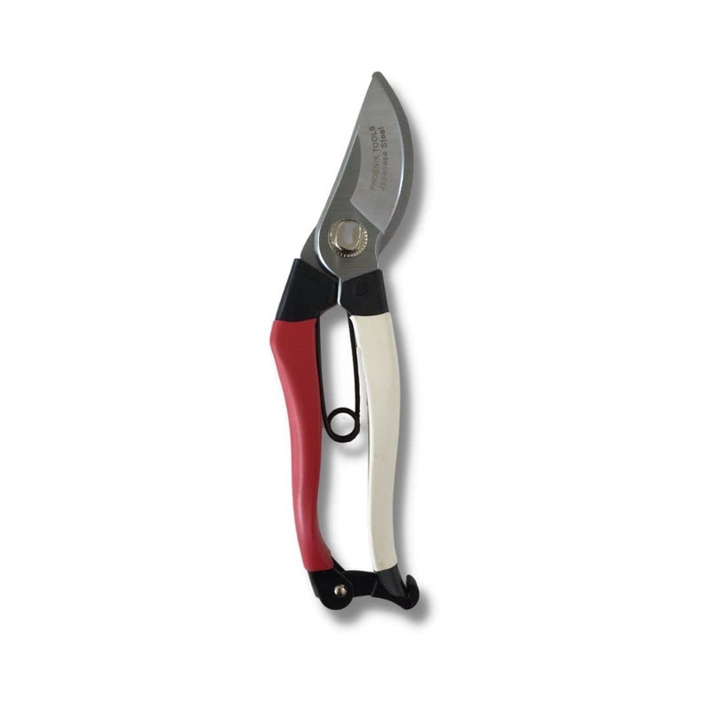 Phoenix Tools Professional Grade Hand Prunner Japanese Steel Red/White - Image 1