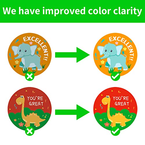 RACETOP 3 Rolls Motivational Stickers for Kids, 1500 Pcs Teacher Reward Stickers School Supplies Roll Sticker Potty Training Sticker for School Classroom Home, 24 Designs (Each Measure 1" in Diameter) - Image 4
