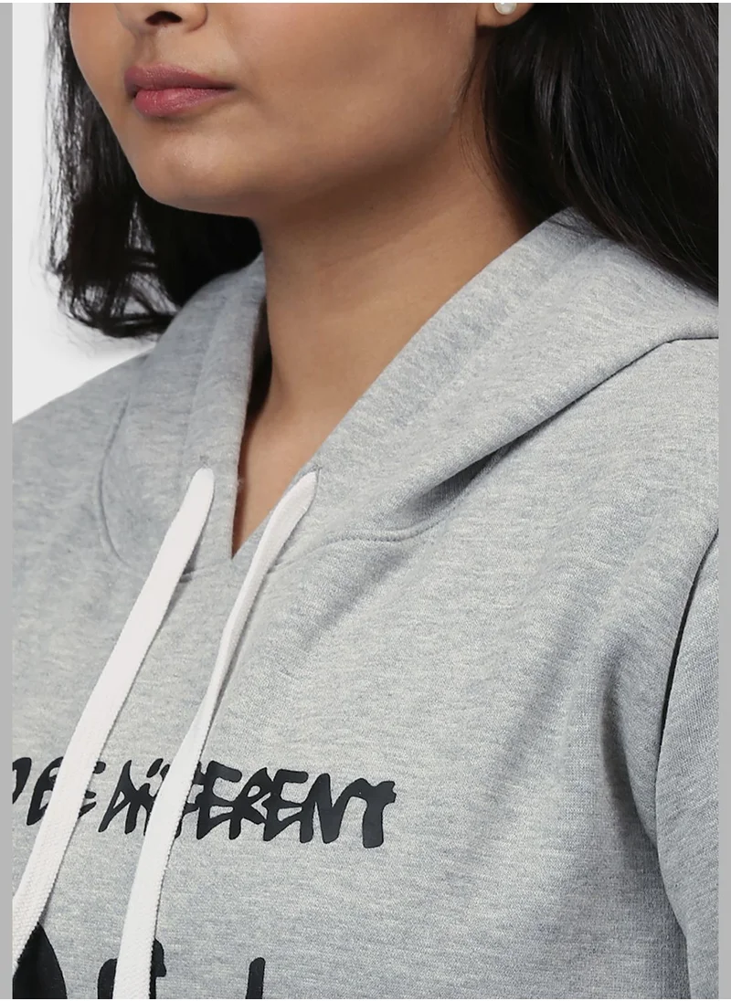 Instafab Plus Front Pocket Printed Hoodie