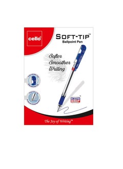 Cello Cello SOFT TIP BALL PEN 0.7MM BLISTER OF 5PC RED  - Image 2