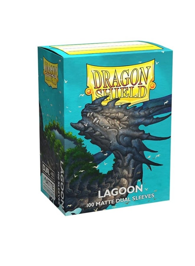 dragon shield أكمام بطاقات دراجون شيلد بحجم قياسي - مات ديوال لاجون 100CT - أكمام بطاقات MTG ناعمة وقوية - متوافقة مع بوكيمون ويوغيوه وماجيك ذا جاذرينغ - Image 1
