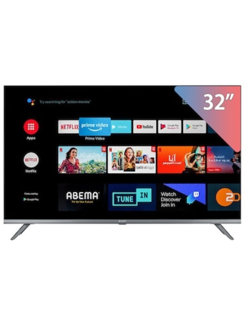 JAC 32-inch Frameless Smart TV, Black - Model 32JB611 - Image 1
