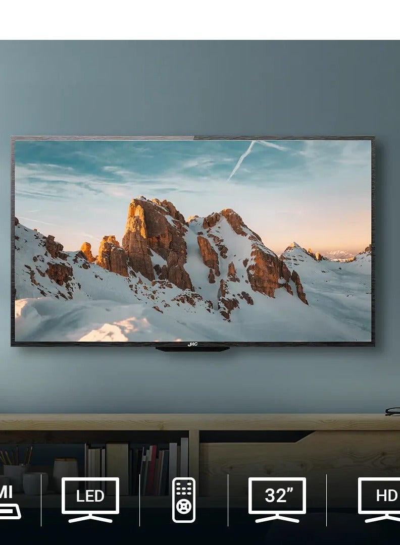 JAC 32-inch Frameless Smart TV, Black - Model 32JB611 - Image 5