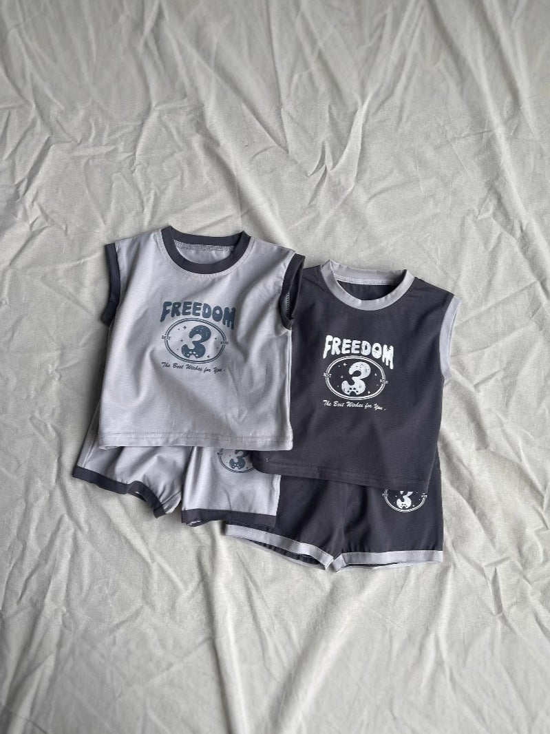 Children'S Vest T-Shirt Men'S And Women'S Baby Cotton All-Match Top Korean Children'S Trendy Top Children'S Clothing Trendy - Image 2