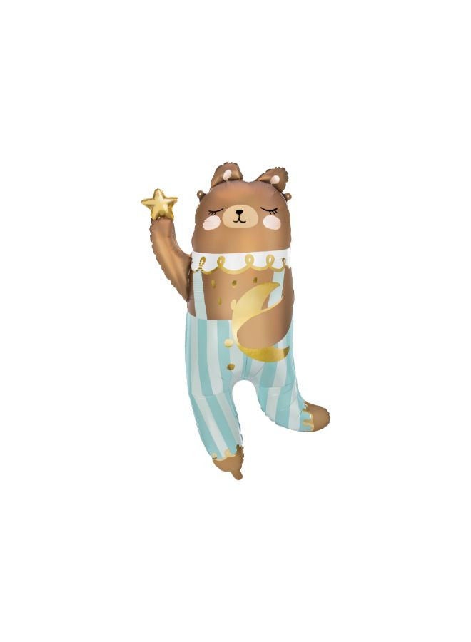 PartyDeco Foil balloon Bear, 72x104 cm, mix - Image 1