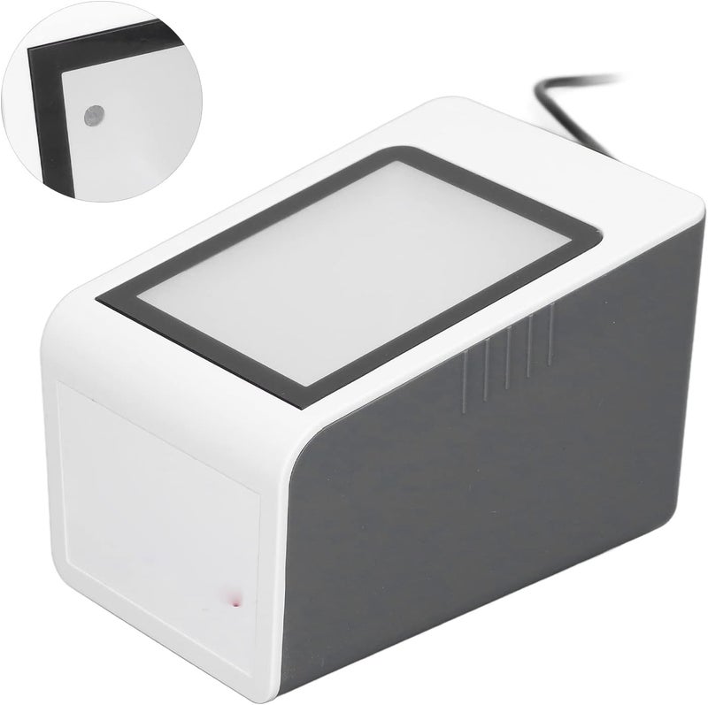 ماسح باركود للمكتب، قارئ رموز QR سلكي USB، تعريف أوتوماتيكي لأجهزة الكمبيوتر ونقاط البيع مع وظيفة الصوت - Image 3
