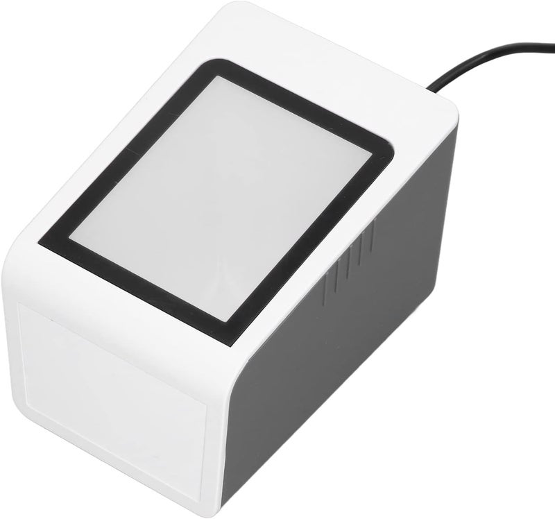 ماسح باركود للمكتب، قارئ رموز QR سلكي USB، تعريف أوتوماتيكي لأجهزة الكمبيوتر ونقاط البيع مع وظيفة الصوت - Image 1