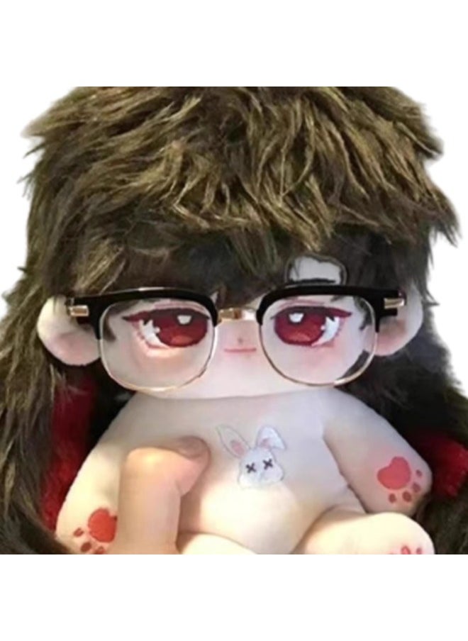 Lu Shen Cotton Doll 20cm Doll Clothes Light And Night Love Anime Peripheral Doll Doll Can Change Clothes Birthday Gift-Specifications:20cm Skeleton Installed-Color:Lu Shen Long Rabbit Ear Wine Red Sweater [send Glasses] Light Night Badge  - Image 5