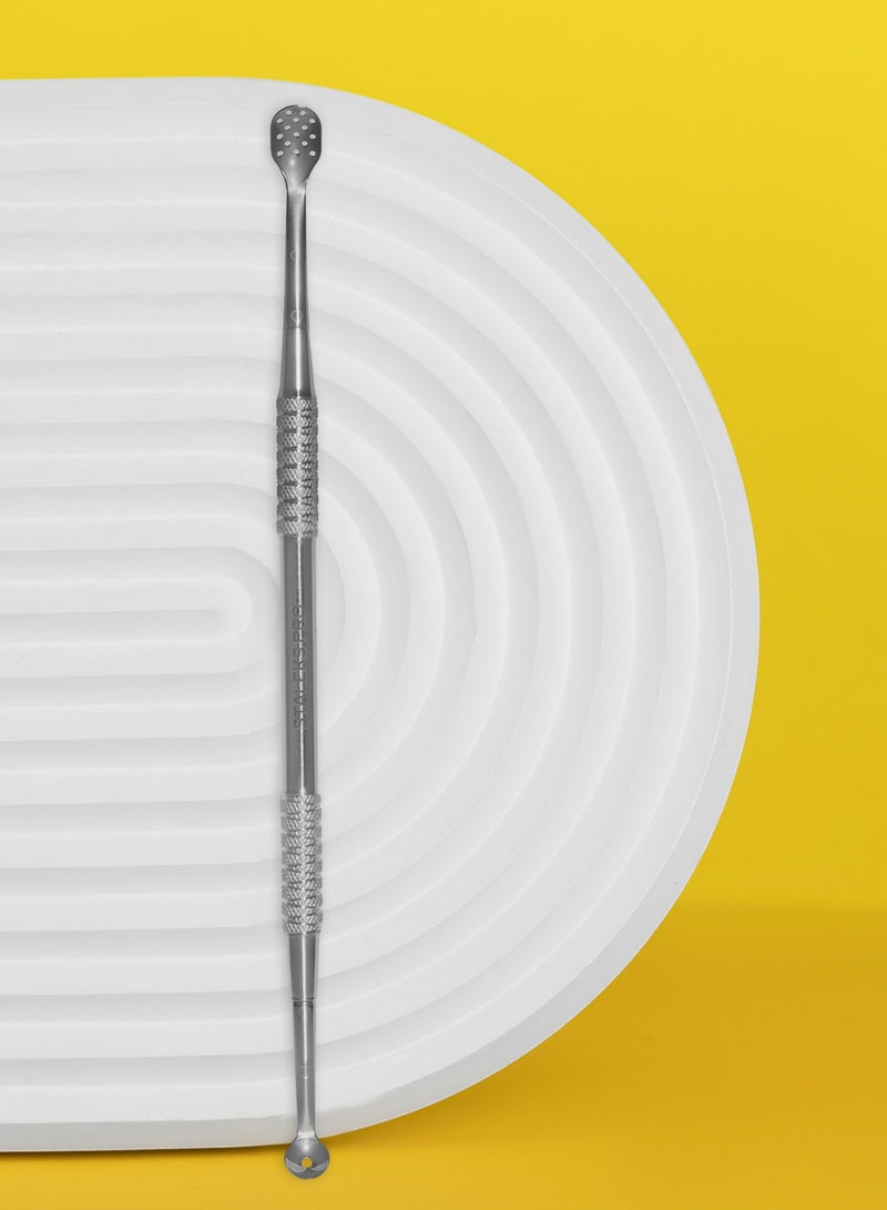 STALEKS PRO Cosmetology Double-ended Spoon - EXPERT 20 | TYPE 1 (Uno and Oval with 15 holes) - Image 1