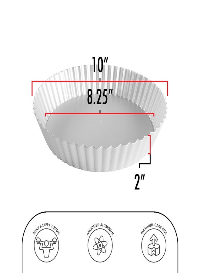 فات داديوز قالب تارت دائري مضلع من فات داديوز PFT-102، 10 × 2 بوصة - Image 3