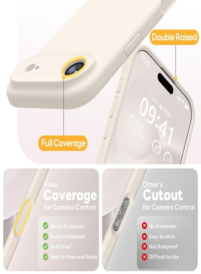 Vooii Magnetic Compatible with iPhone Air Case (Compatible with Magsafe) (Upgraded Camera Protection) Liquid Silicone Shockproof Full Body Protective Phone Cover for Women Men, Stone, 6.5" - Image 5
