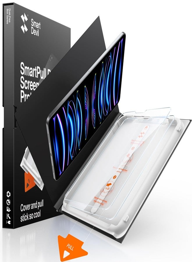 SmartDevil 2 Pack Screen Protector for iPad Pro 11 Inch (2022/2021/2020/2018), iPad Air 5/4 with Easy Installation Frame, 9H Clear Tempered Glass Film, Anti-Shatter, Bubble Free,Dust-Free Box - Image 1