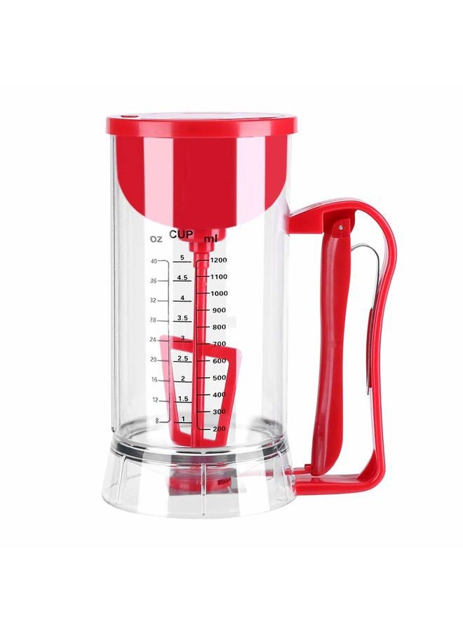 Ashata 1200mL Cordless Electric Battery Powered Mixer Dispenser Pancake Cupcake Waffle Batter Maker Machine - Image 1