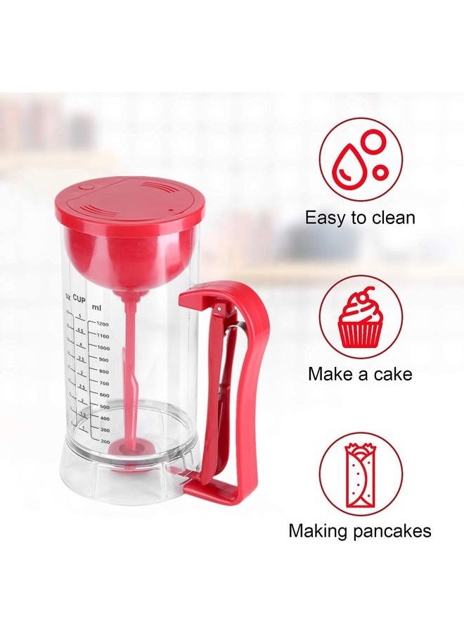 Ashata 1200mL Cordless Electric Battery Powered Mixer Dispenser Pancake Cupcake Waffle Batter Maker Machine - Image 2