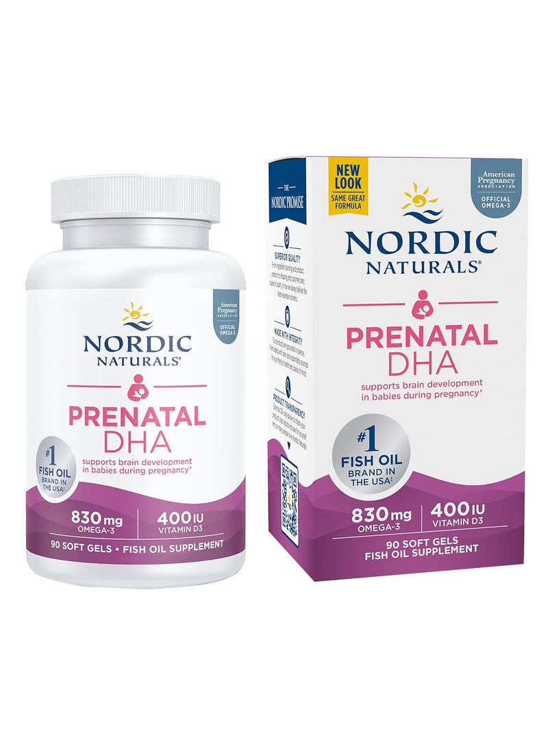 NORDIC NATURALS Prenatal Dha Unflavored 90 Ct 500 Mg  - Image 1