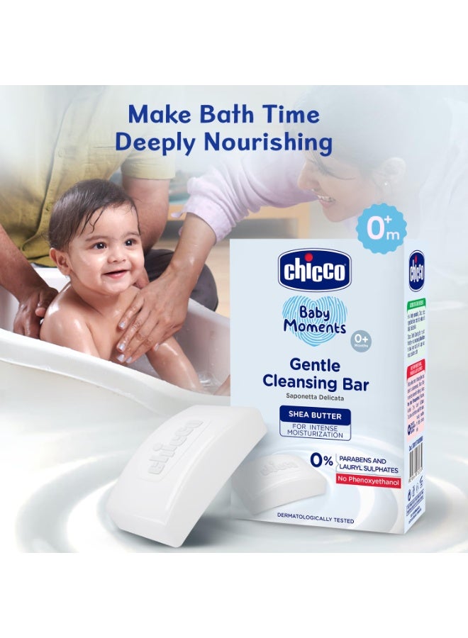 Chicco Baby Moments Gentle Cleansing Bar with Goodness of Shea Butter for Intense Moisturization 100g - Image 4