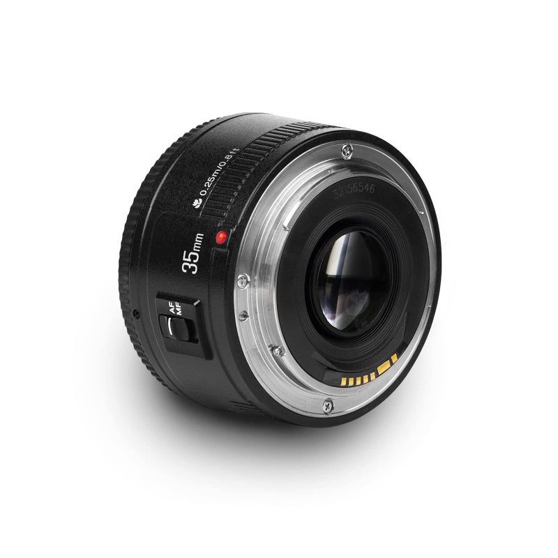 YONGNUO عدسة YONGNUO YN35mm F2 1:2 AF/MF واسعة الزاوية ثابتة/أساسية بتركيز تلقائي لكاميرا كانون EF Mount EOS - Image 1