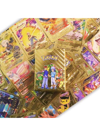 new pokemon card expansion KMC 60 Gold Border MTG & Pokemon Card Sleeves x5 Packs 300 Total