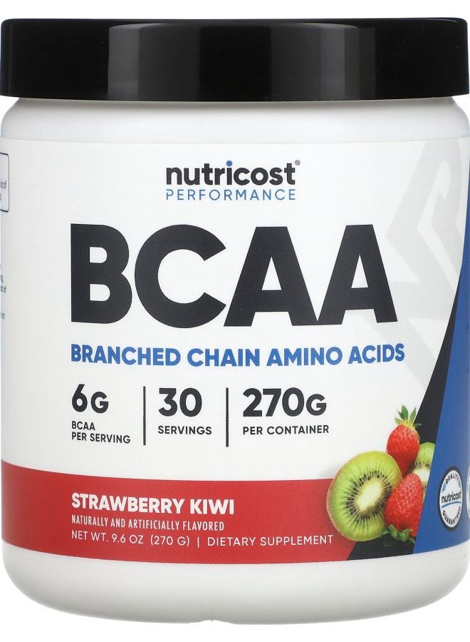 Nutricost Performance BCAA Strawberry Kiwi 9.6 oz (270 g)