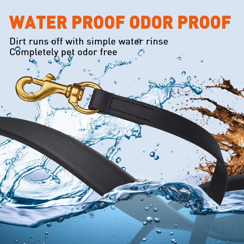 Viper Biothane Working Lead for Dogs 6ft, Black - Image 5