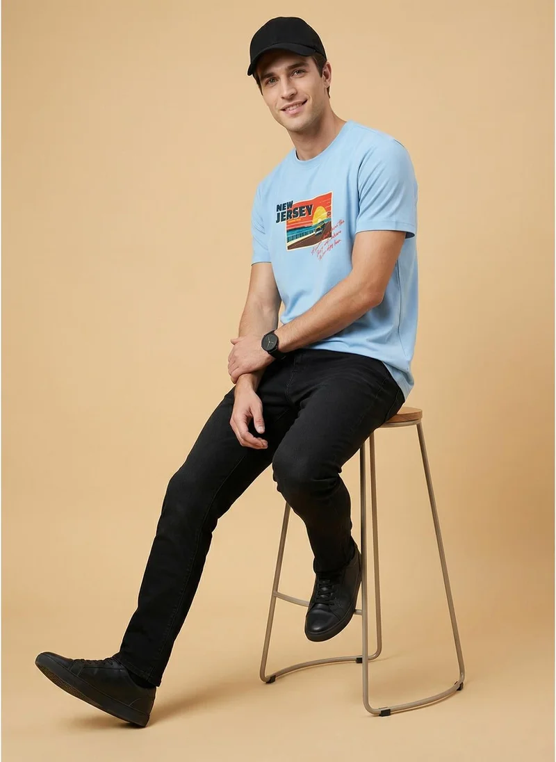 NOBERO  Nobero Regular Fit Printed T-shirt for Men for Men | Best Price UAE