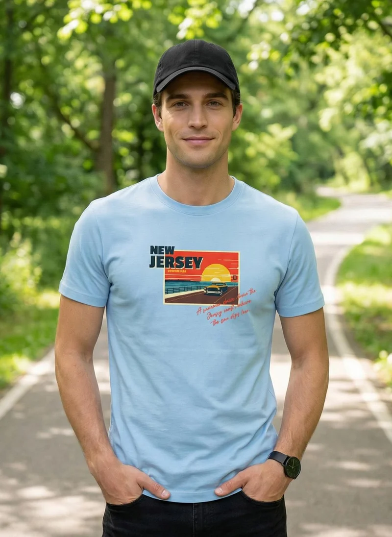 NOBERO  Nobero Regular Fit Printed T-shirt for Men for Men | Best Price UAE