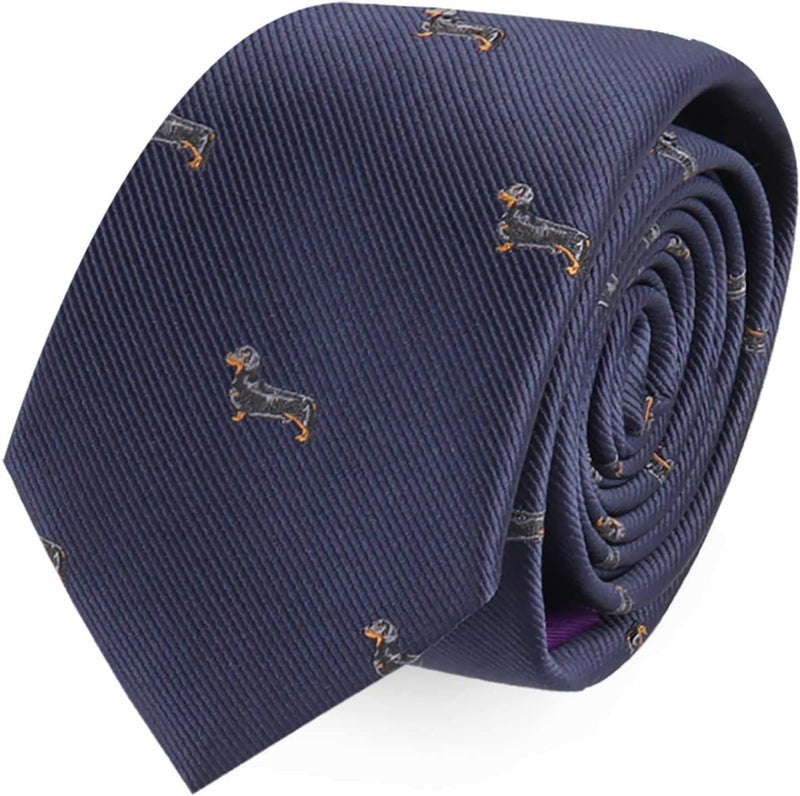 AUSCUFFLINKS Animal Ties | Woven Skinny Neckties | Groomsmen Wedding Ties | Work Ties for Him - Image 1