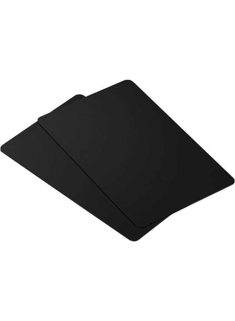 NFC NTAG215 Blank Black PVC Cards (Pack of 2) – 540 Bytes | Programmable, Waterproof, Compatible with All NFC-Enabled Smartphones, TagMo, Google review, Access Control, Business cards,Hotels,welcome - Image 1