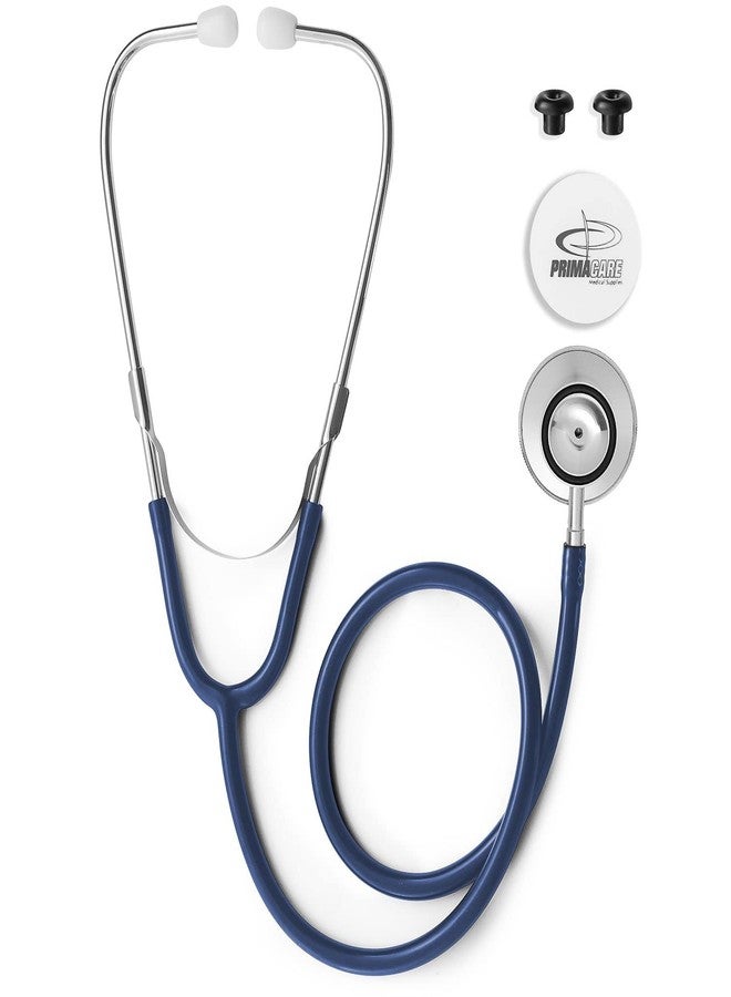 Primacare DS-9290-BL Adult Size 22 Inch Stethoscope for Diagnostics and Screening Instruments, Lightweight and Aluminum Double Head Flexible Stethoscope, Blue - Image 1