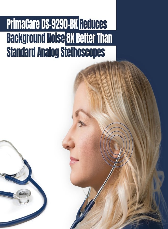 Primacare DS-9290-BL Adult Size 22 Inch Stethoscope for Diagnostics and Screening Instruments, Lightweight and Aluminum Double Head Flexible Stethoscope, Blue - Image 5