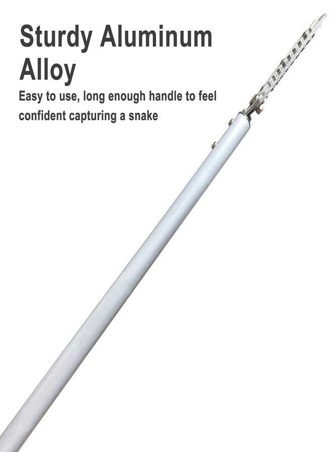 Prunrt 3.7 FT Snake Grabber Long Handle with Hooks, Rattle Snake Catcher Tool, Professional Reptile Wide Jaw Tongs - Image 4