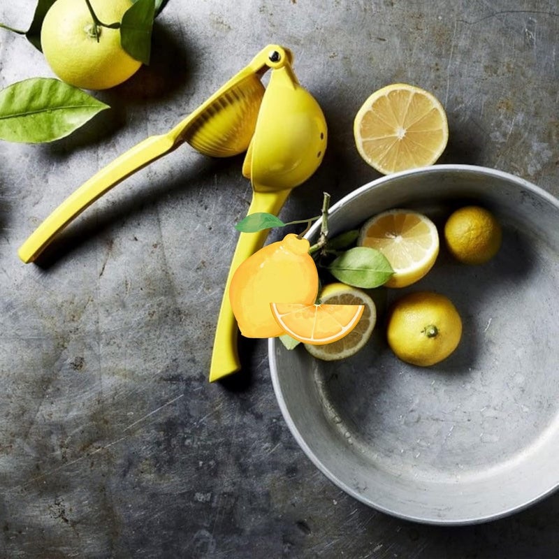 JDLYEVER Lemon Squeezer Lemon Clip Lemon Juicer Manual Juicer Fruit Juicer, Handheld Juicer Original Taste Aluminum Alloy Material Compact Size Ergonomic for Lemons, Oranges, & Other Fruits - Image 3