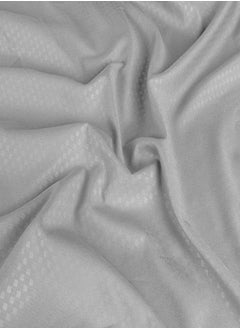 PACHA HOME Plain sheet set with fabric pattern - color: Dark Grey-Size: 180*270+1 pillowcases.  - Image 3
