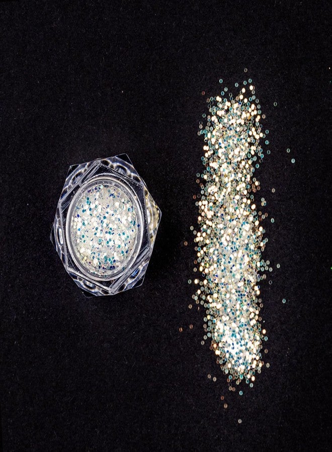 Bobi Glitter Eyeshadow Highly Pigmented Holographic Loose Radiant Shimmer Finish Eyeshadow Makeup Hydrating Easy-to-Blend, Non-Transfer, Long Wearing Formula 10g- White - Image 5