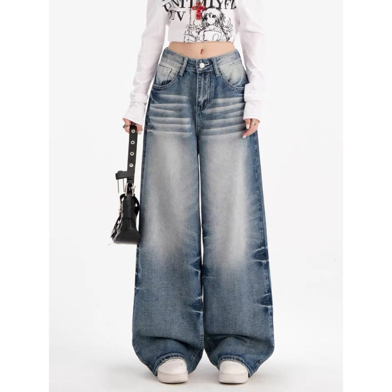 Unisex Classic Denim Jeans Loose Fit Daily Outdoor Wear - Image 3