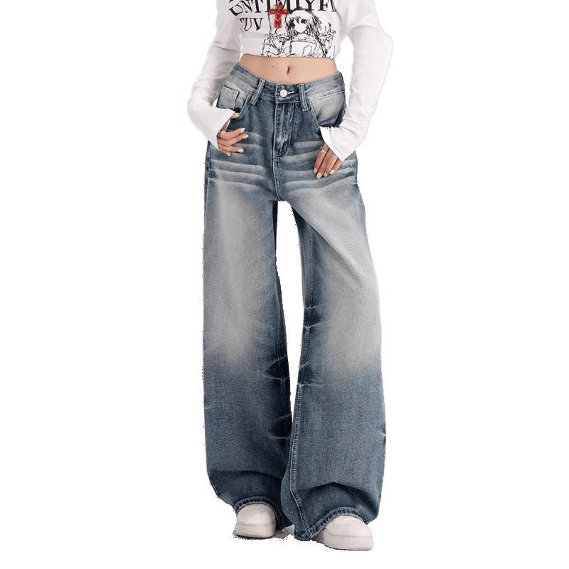 Unisex Classic Denim Jeans Loose Fit Daily Outdoor Wear - Image 5