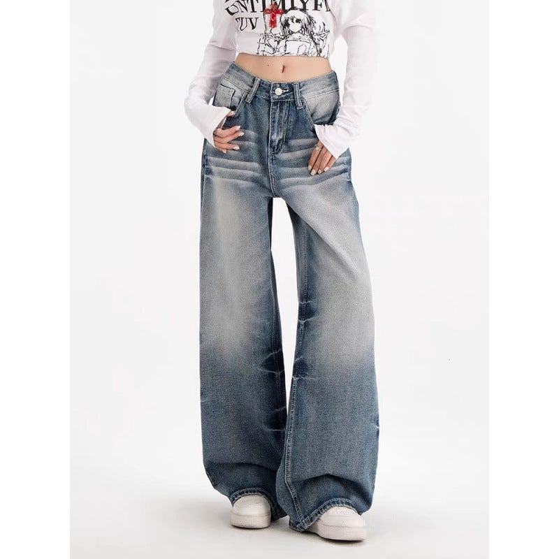 Unisex Classic Denim Jeans Loose Fit Daily Outdoor Wear - Image 1
