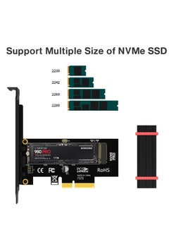 Generic M.2 NVMe SSD to PCIe 4.0 Adapter Card with Heatsink  - Image 3