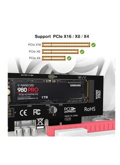 Generic M.2 NVMe SSD to PCIe 4.0 Adapter Card with Heatsink  - Image 5