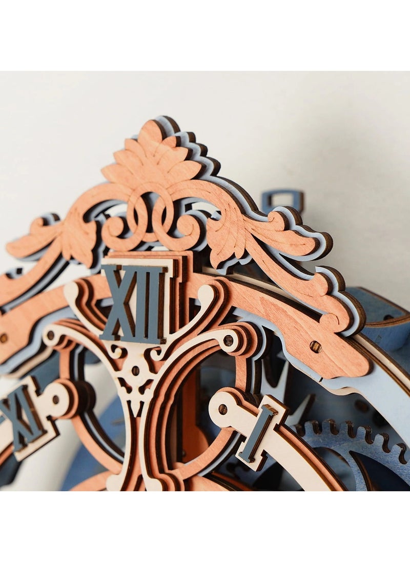 ROKR Romantic Note Wall Clock Mechanical Gear- 3D Wooden Puzzle  - Image 2