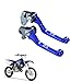 KZLM Motorcycle CNC Foldable Clutch Brake Lever Pivot Handle for YZ80 YZ85 20012014 TTR230 20052023 Dirt Bike Blue - Image 2