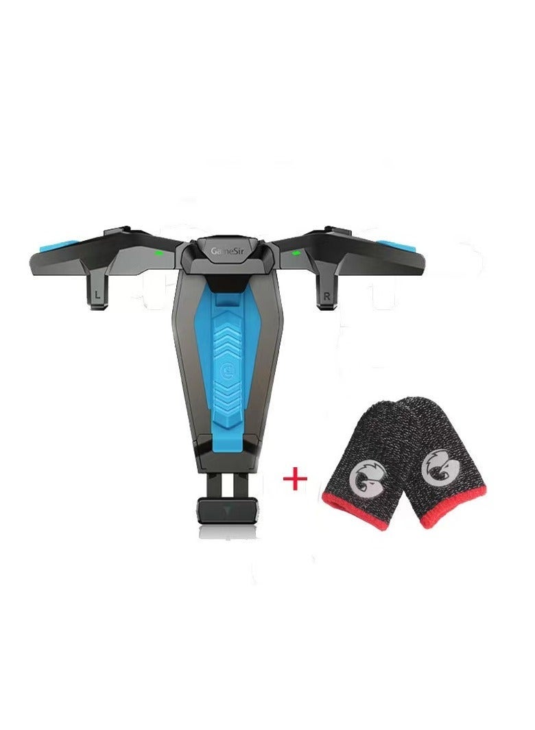 Gravity F4 Falcon Mobile Protector & Wireless Gaming Controller | Includes Pack of 2 Talons Finger Sleeves | High-Precision Gaming Experience | Anti-Slip, Ergonomic Design | Perfect for iPhone & Android Gaming | Ultimate Mobile Gaming Bundle - Image 1