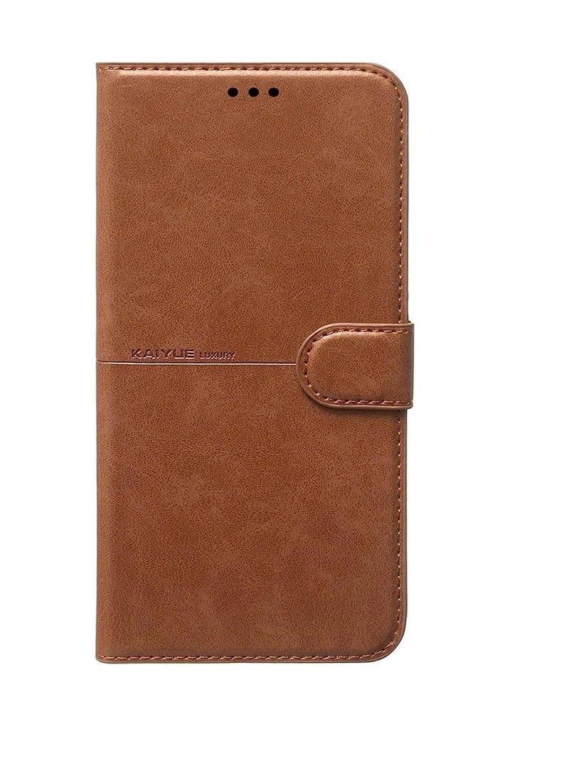 Kaiyue Kaiyue Flip Cover Full Protection For Xiaomi Redmi 10A - Brown