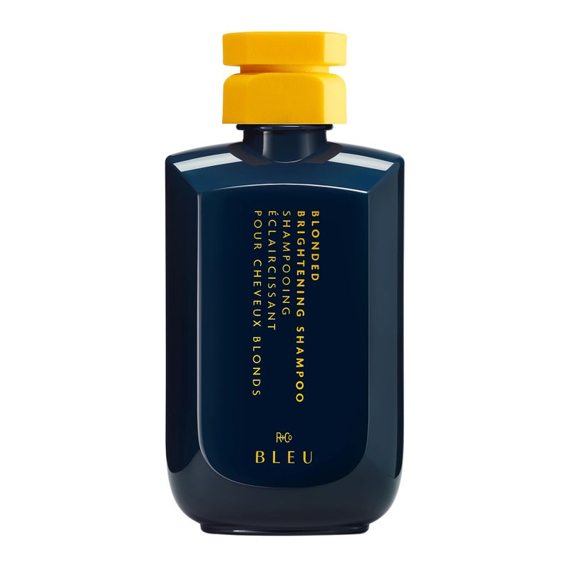 R+Co BLEU Blonded Brightening Shampoo â€“ Neutralizes Yellow Tones, Deposits Pigments Evenly, Moisturizes, Repairs Color-Treated Hair, Antioxidant-Rich Formula, 8.5 oz - Image 1
