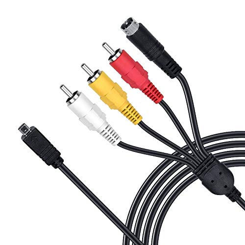 TENINYU كابل AV / فيديو 5 أقدام لتلفزيون للخارج لكاميرا سوني DCR-HC28/e DCR-SX85/v/e/l SX85/b/r والمزيد من الطرازات - Image 1