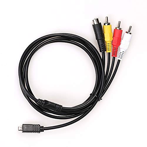 TENINYU كابل AV / فيديو 5 أقدام لتلفزيون للخارج لكاميرا سوني DCR-HC28/e DCR-SX85/v/e/l SX85/b/r والمزيد من الطرازات - Image 5
