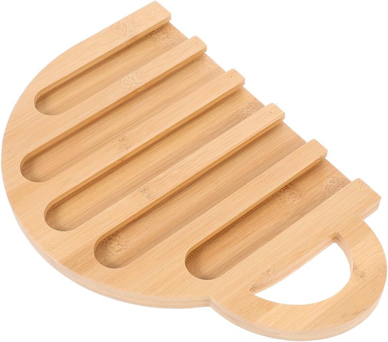 Healifty Wooden Coffee Capsule Rack Vertical Display Organizer Space Saving Mug Shaped Coffee Pod Holder Countertop Storage for Kitchen Home - Image 1